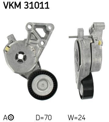 Polea tensora, correa auxiliar servicios SKF ref. VKM 31011